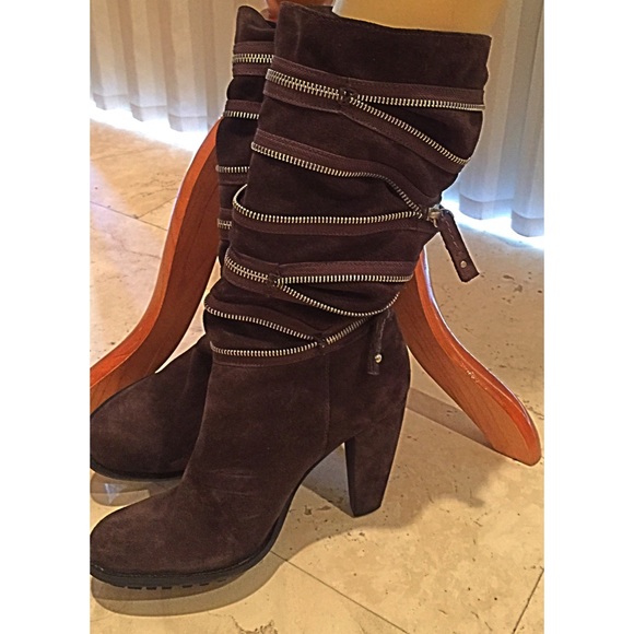 NWOT 7 for Mankind Suede Slouchy Boots Clearance! - Picture 1 of 3